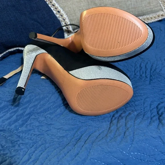 Elegant Black & Silver Cat-Eye Sunglasses/Platform Heels Bundle display picture 1